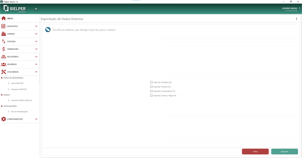 <strong>IMPORTAR DADOS DO SISTEMA RÉPLEIS CONTAS PARA O SISTEMA SIELPER GESTOR</strong>